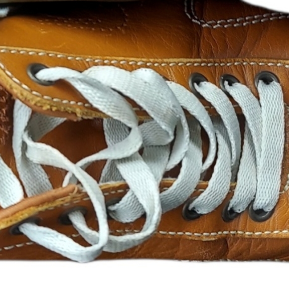 Lacoste Vintage Leather Sport Hybrid Leather Lace-up Driving Shoes Sz 7.5 EUC - Picture 3 of 5